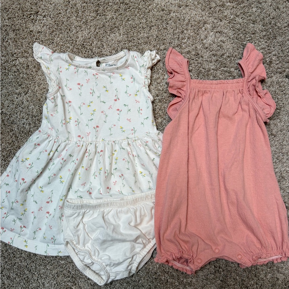 Carter's Set of Two Summer Girl Outfits 18m